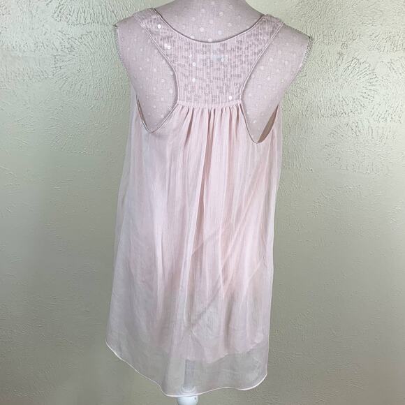 Vintage Victoria's Secret Gold Label 90s‎ Y2K Pink Sequin Chemise Sz M Tank Top - Picture 6 of 11